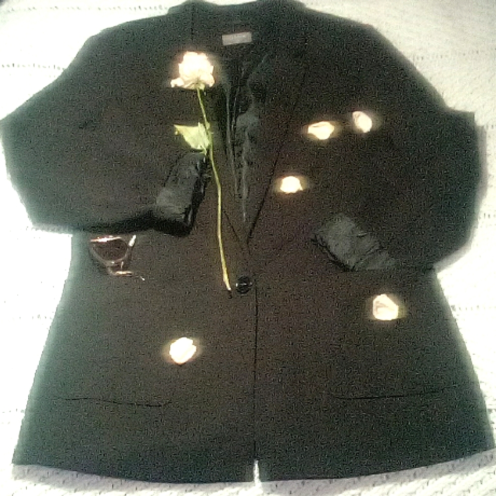 Black Poly Blazer